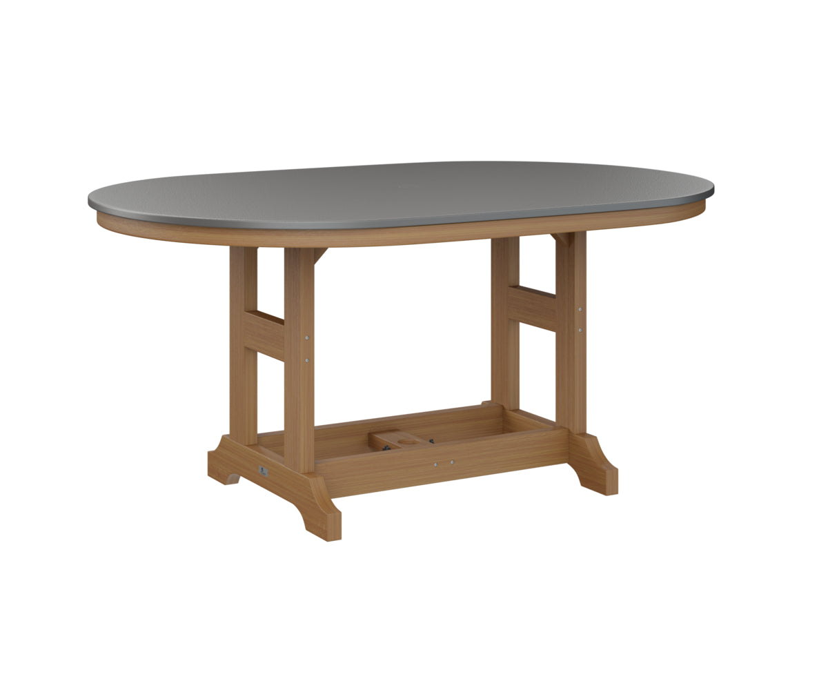 Berlin Gardens Garden Classic 44" x 64" Oblong Counter Table with Hammered Top