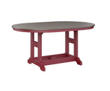 Berlin Gardens Garden Classic 44" x 64" Oblong Bar Table with Hammered Top