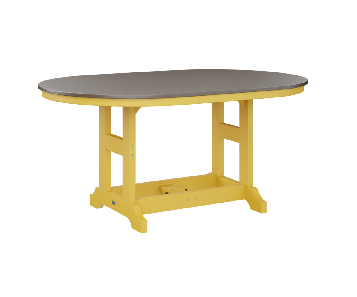 Berlin Gardens Garden Classic 44" x 64" Oblong Counter Table with Hammered Top