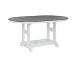 Berlin Gardens Garden Classic 44" x 64" Oblong Bar Table with Hammered Top