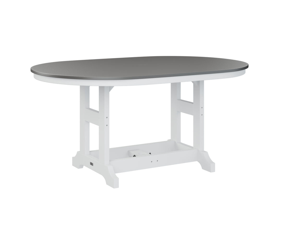 Berlin Gardens Garden Classic 44" x 64" Oblong Counter Table with Hammered Top