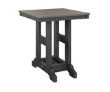 Berlin Gardens Garden Classic 28" Square Bar Table with Hammered Top