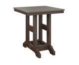 Berlin Gardens Garden Classic 28" Square Bar Table with Hammered Top