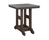 Berlin Gardens Garden Classic 28" Square Dining Table with Hammered Top