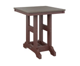 Berlin Gardens Garden Classic 28" Square Dining Table with Hammered Top