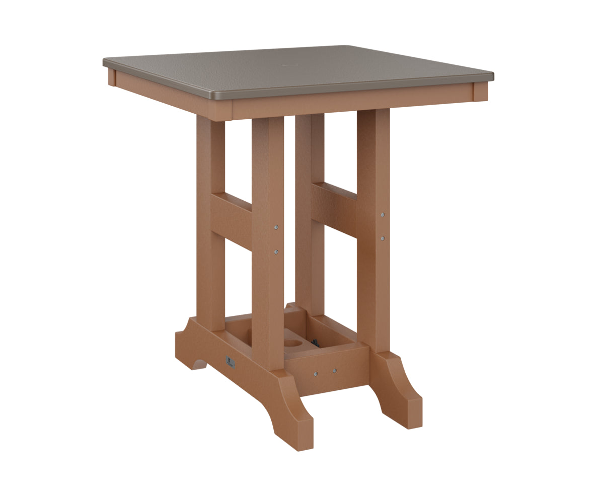 Berlin Gardens Garden Classic 28" Square Dining Table with Hammered Top