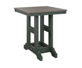 Berlin Gardens Garden Classic 28" Square Dining Table with Hammered Top