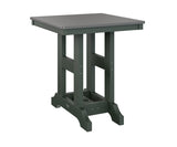Berlin Gardens Garden Classic 28" Square Dining Table with Hammered Top