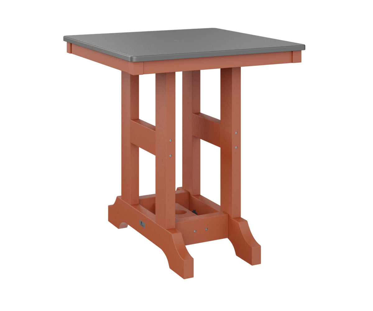 Berlin Gardens Garden Classic 28" Square Dining Table with Hammered Top