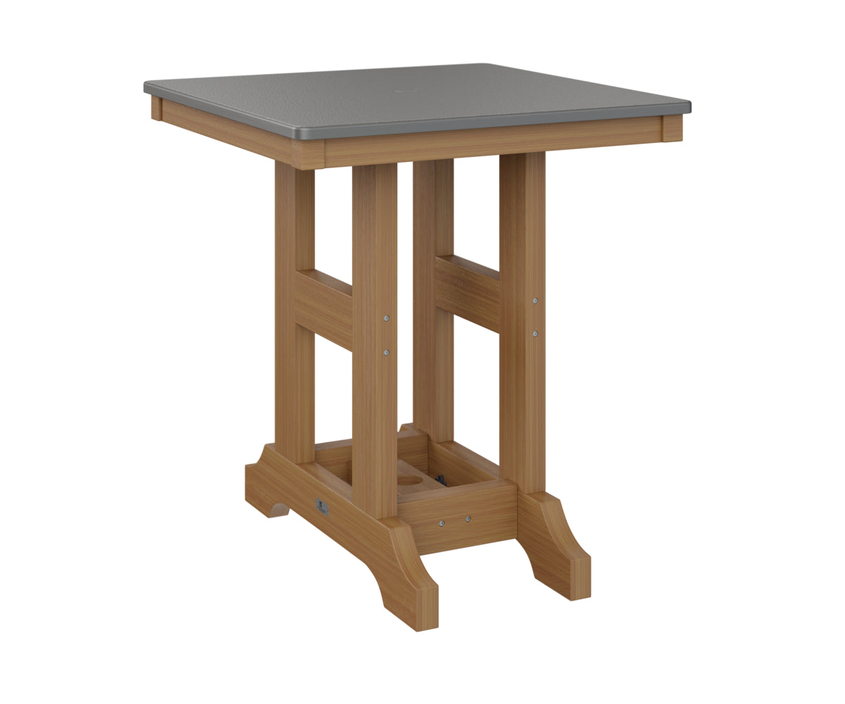 Berlin Gardens Garden Classic 28" Square Dining Table with Hammered Top