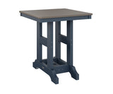 Berlin Gardens Garden Classic 28" Square Dining Table with Hammered Top