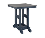 Berlin Gardens Garden Classic 28" Square Dining Table with Hammered Top
