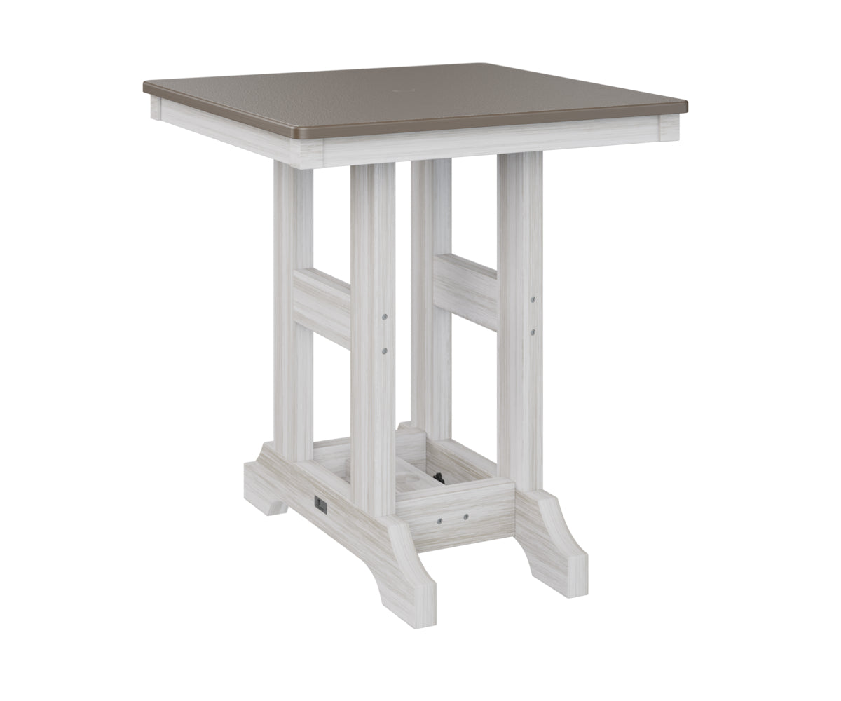 Berlin Gardens Garden Classic 28" Square Dining Table with Hammered Top