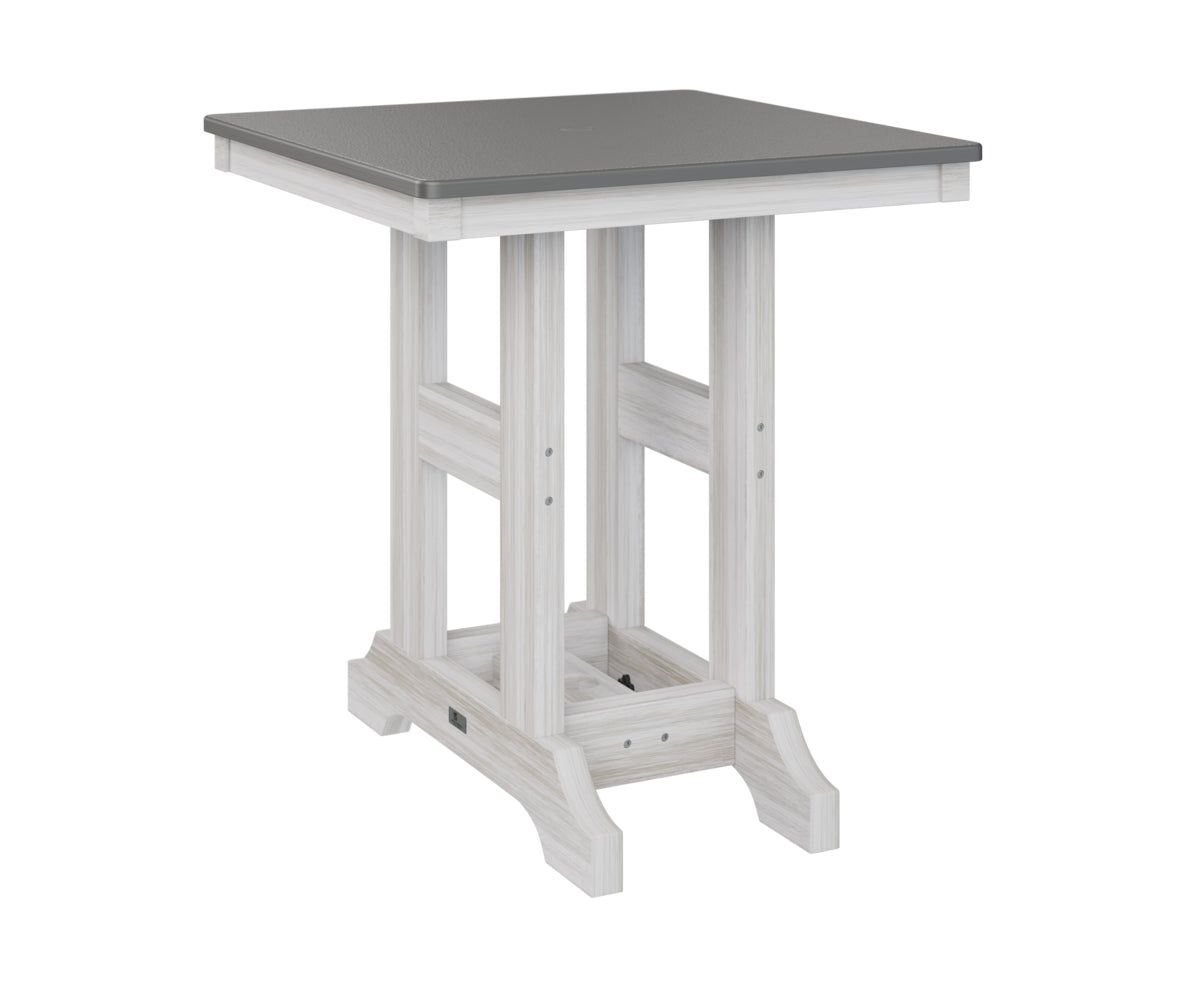 Berlin Gardens Garden Classic 28" Square Counter Table with Hammered Top