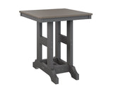 Berlin Gardens Garden Classic 28" Square Bar Table with Hammered Top