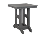 Berlin Gardens Garden Classic 28" Square Bar Table with Hammered Top