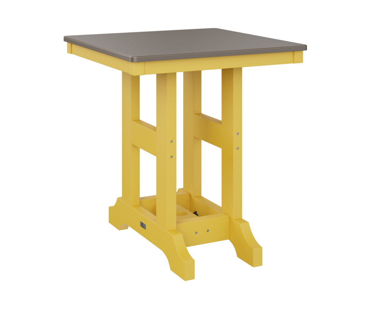Berlin Gardens Garden Classic 28" Square Counter Table with Hammered Top