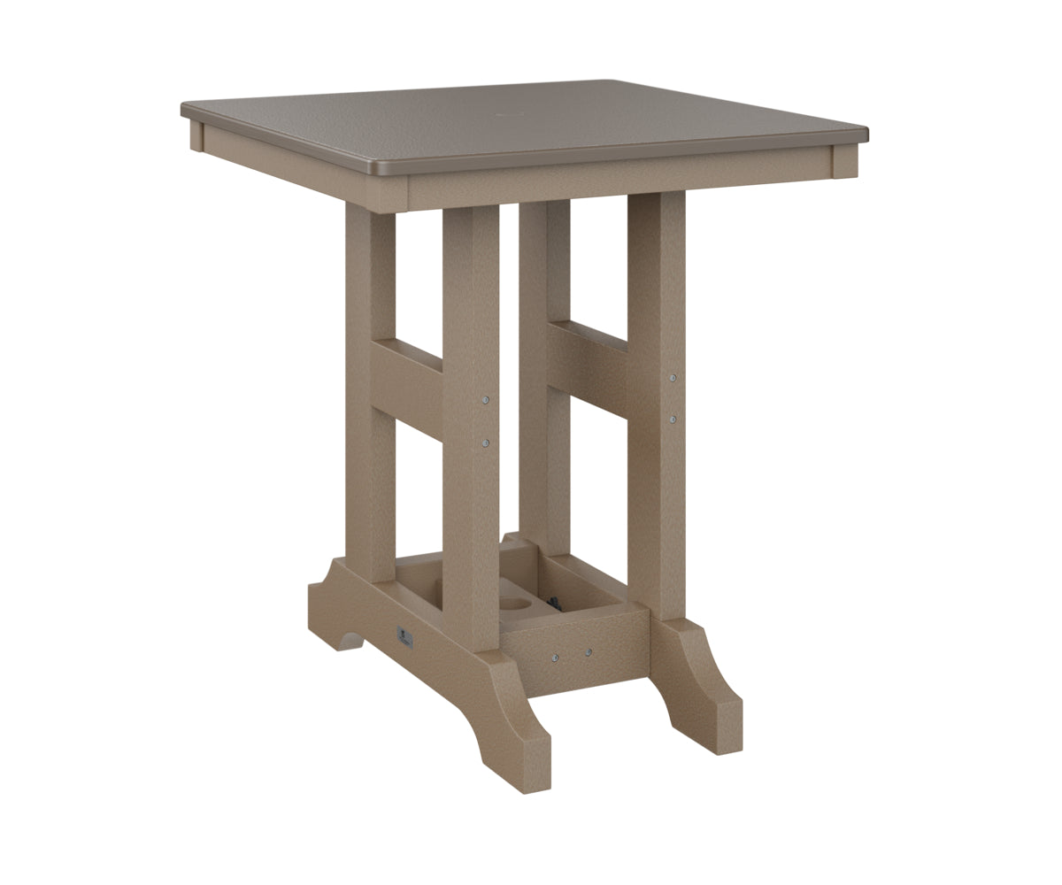 Berlin Gardens Garden Classic 28" Square Dining Table with Hammered Top