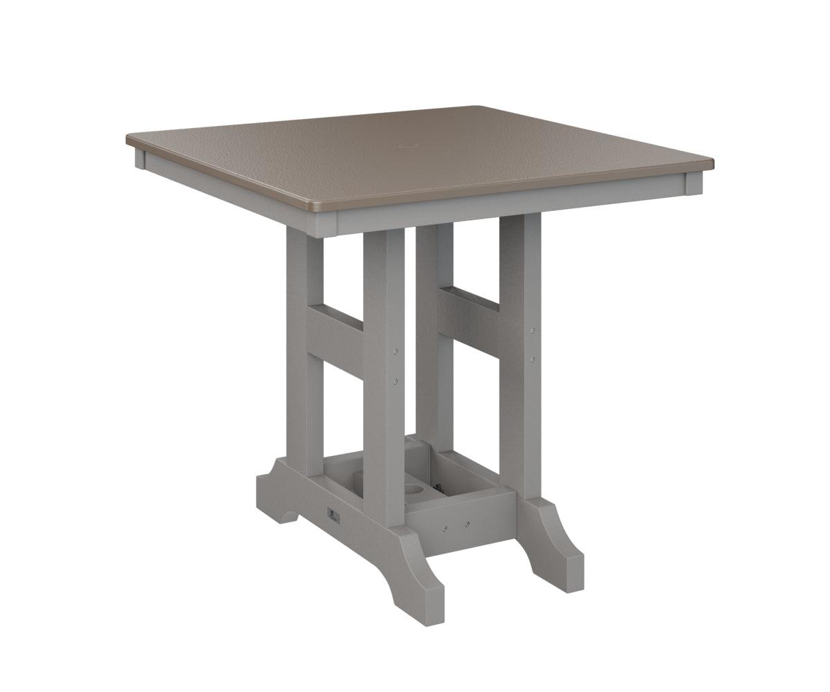 Berlin Gardens Garden Classic 33" Square Bar Table with Hammered Top