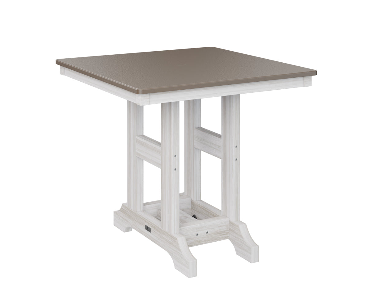 Berlin Gardens Garden Classic 33" Square Dining Table with Hammered Top