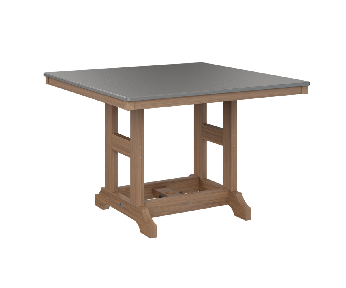 Berlin Gardens Garden Classic 44" Square Bar Table with Hammered Top