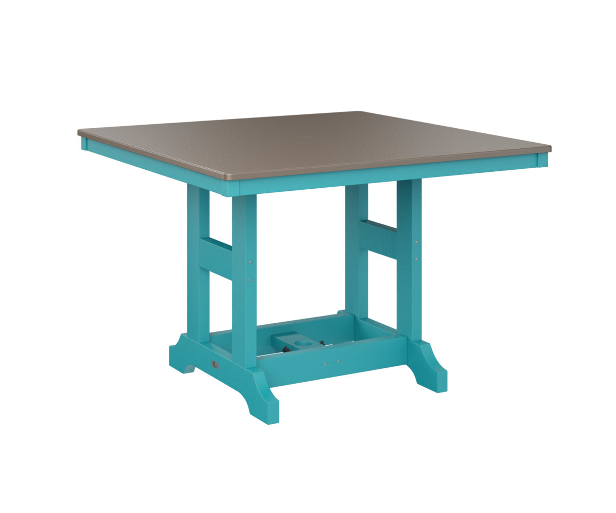Berlin Gardens Garden Classic 44" Square Bar Table with Hammered Top