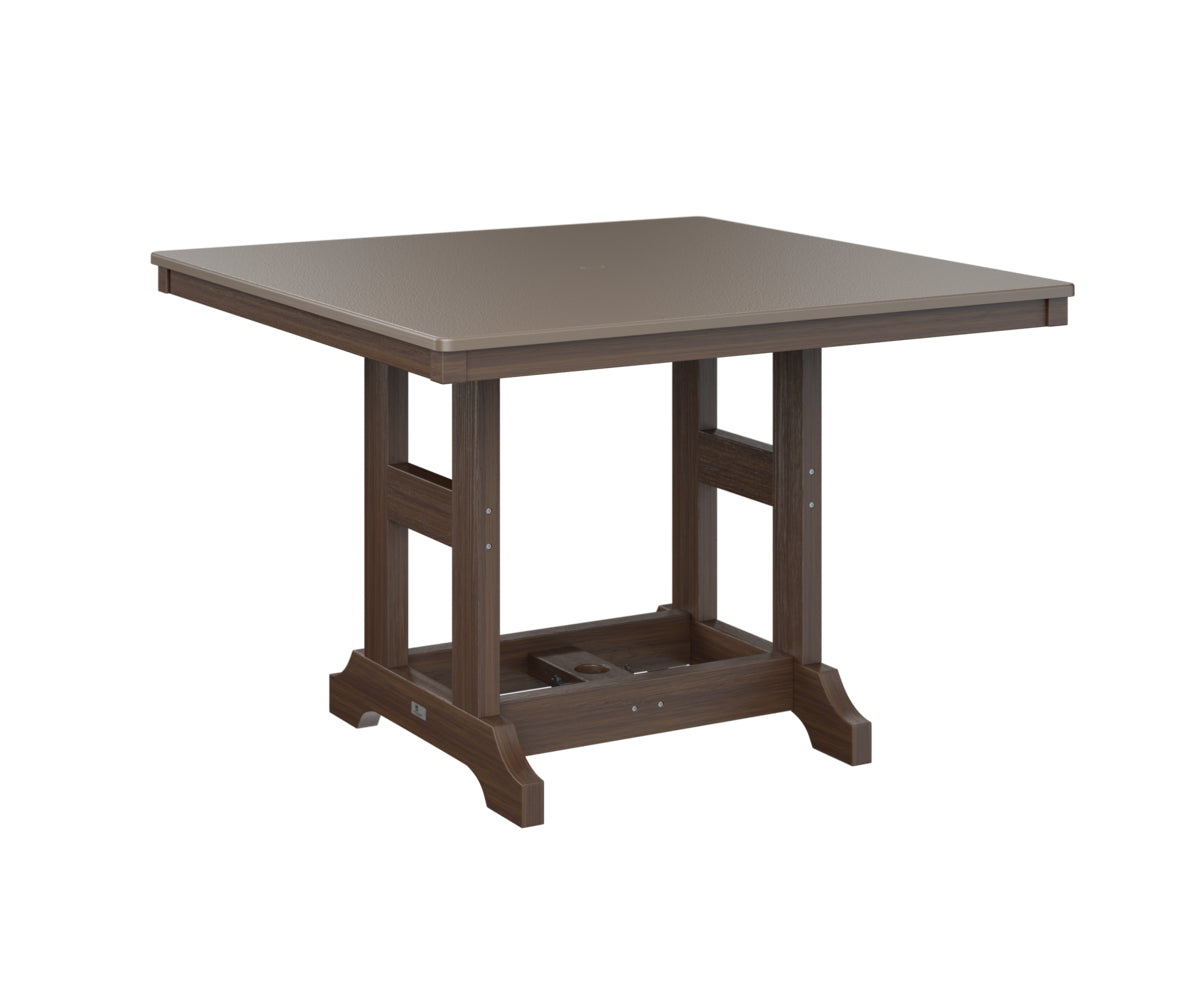 Berlin Gardens Garden Classic 44" Square Bar Table with Hammered Top