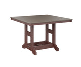 Berlin Gardens Garden Classic 44" Square Bar Table with Hammered Top