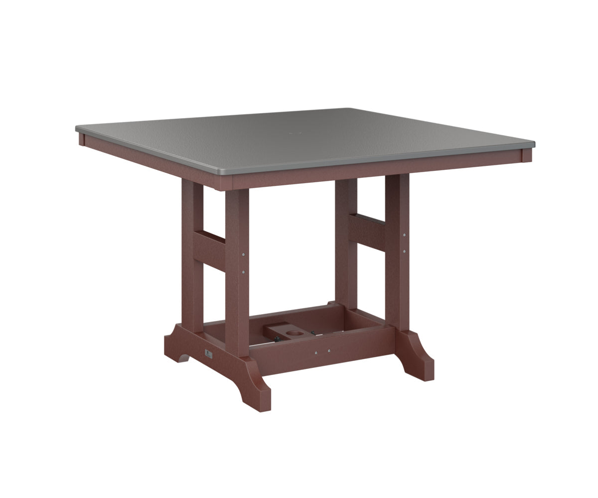 Berlin Gardens Garden Classic 44" Square Bar Table with Hammered Top