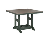 Berlin Gardens Garden Classic 44" Square Bar Table with Hammered Top