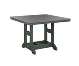 Berlin Gardens Garden Classic 44" Square Bar Table with Hammered Top