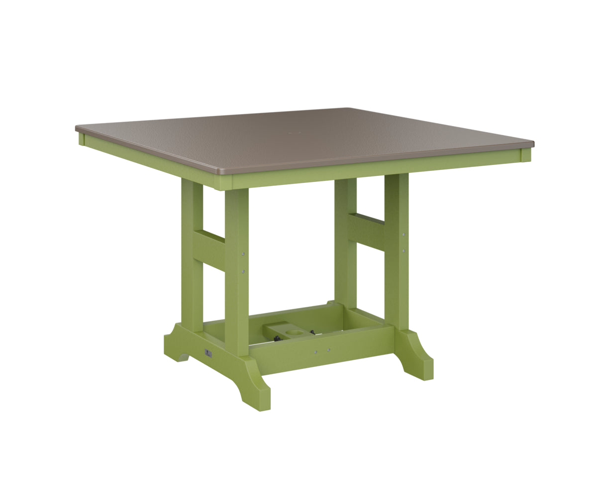 Berlin Gardens Garden Classic 44" Square Bar Table with Hammered Top