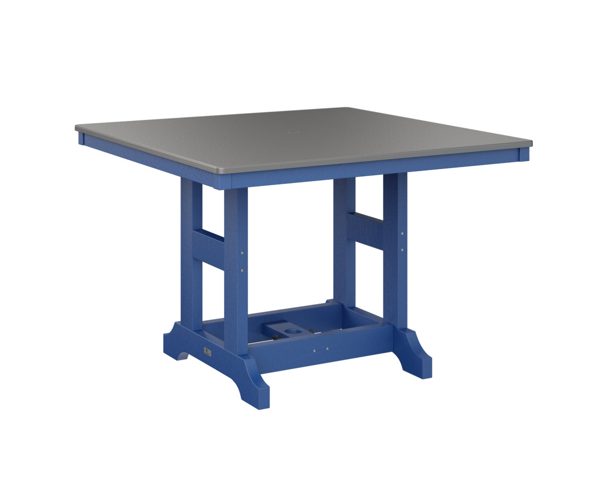 Berlin Gardens Garden Classic 44" Square Bar Table with Hammered Top