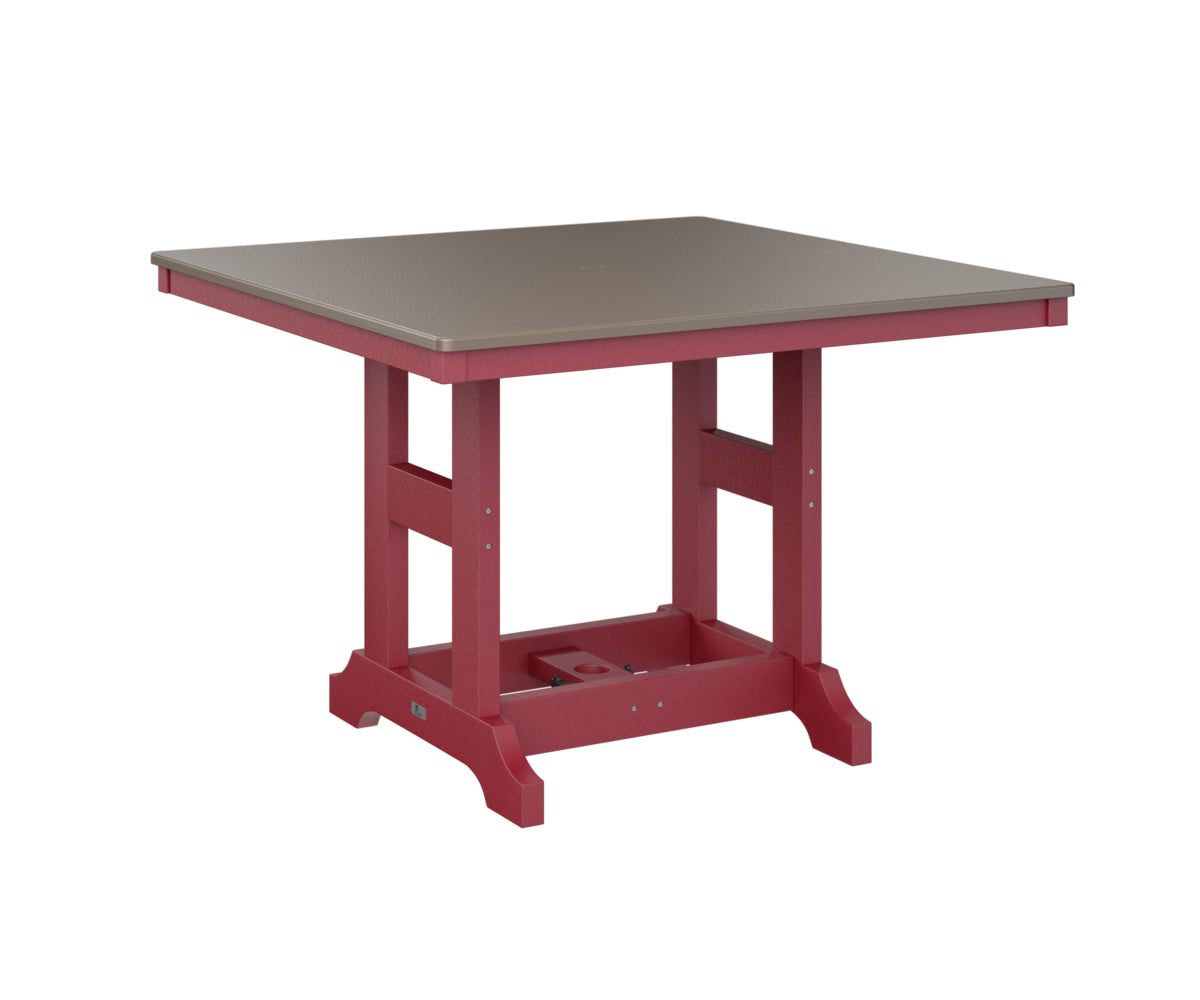 Berlin Gardens Garden Classic 44" Square Bar Table with Hammered Top