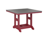 Berlin Gardens Garden Classic 44" Square Bar Table with Hammered Top