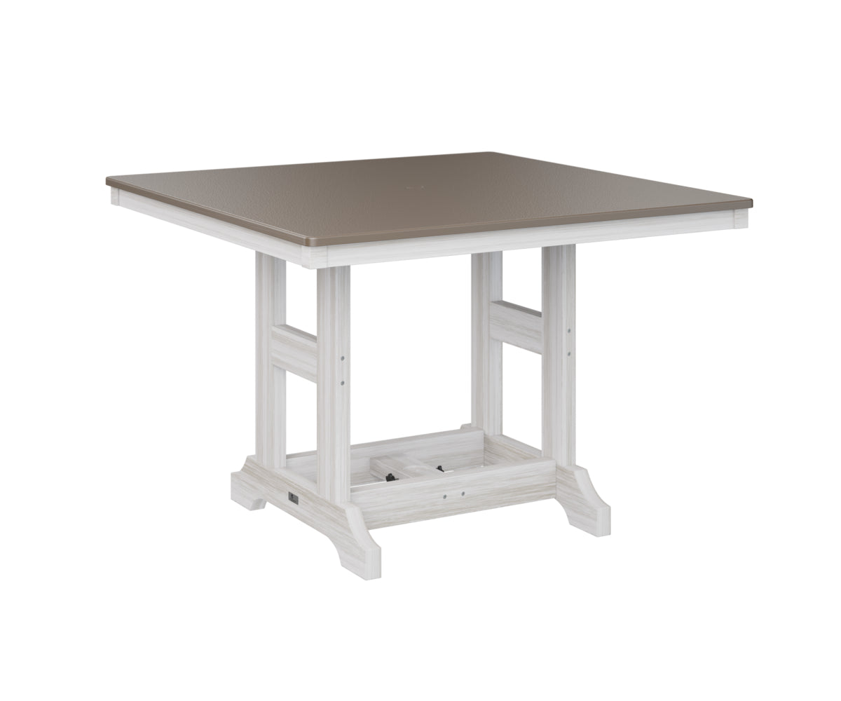 Berlin Gardens Garden Classic 44" Square Bar Table with Hammered Top