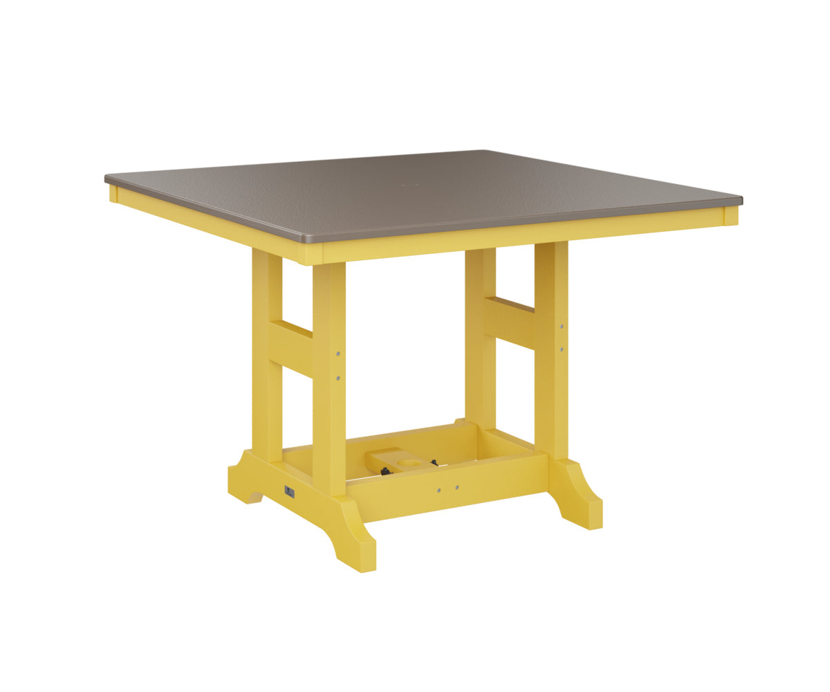 Berlin Gardens Garden Classic 44" Square Bar Table with Hammered Top