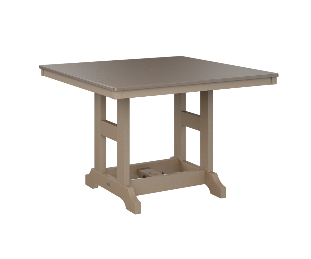 Berlin Gardens Garden Classic 44" Square Bar Table with Hammered Top