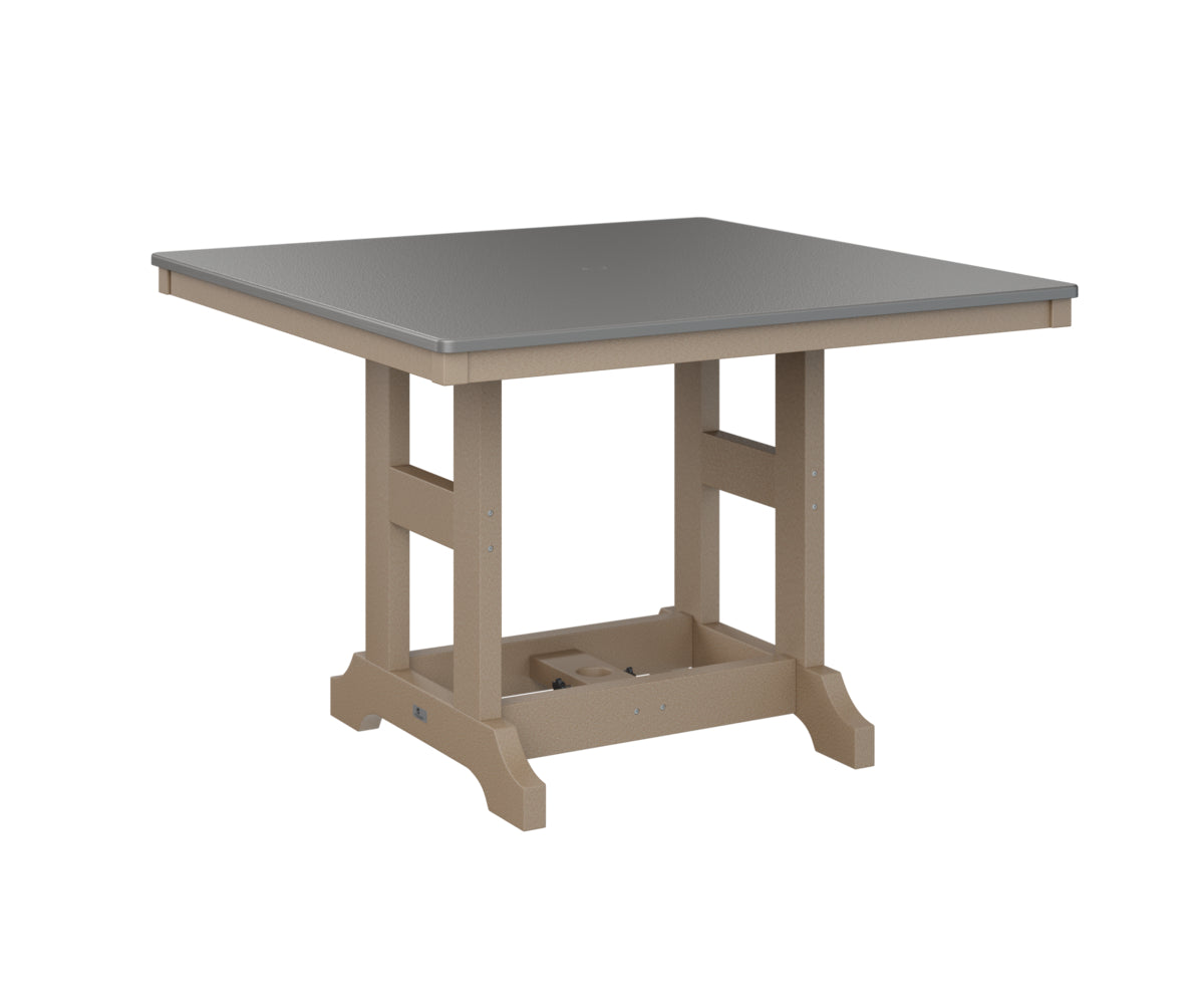 Berlin Gardens Garden Classic 44" Square Bar Table with Hammered Top