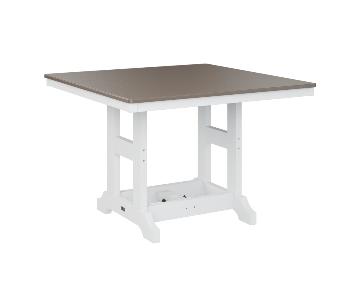 Berlin Gardens Garden Classic 44" Square Bar Table with Hammered Top