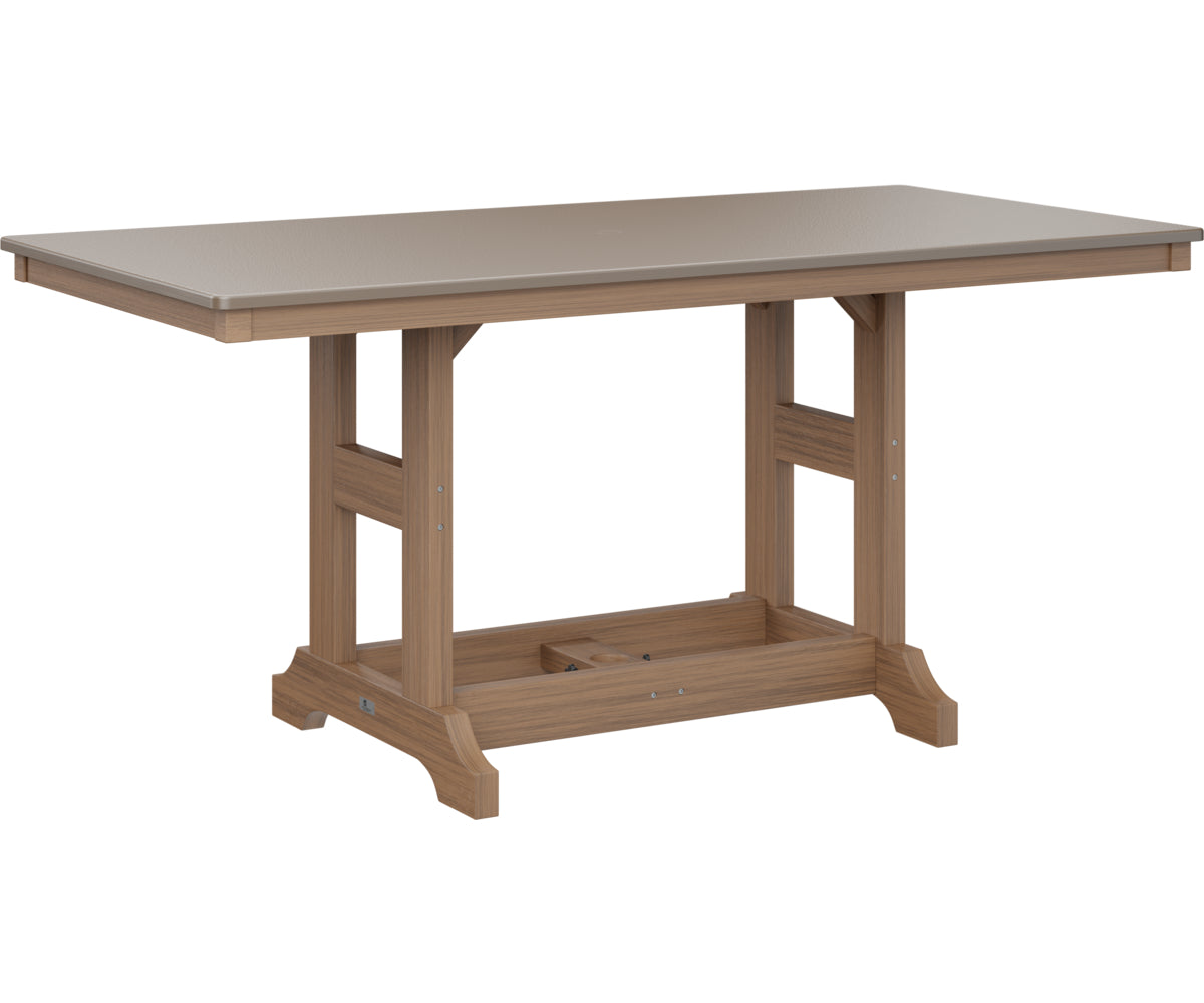 Berlin Gardens Garden Classic 33" x 66" Rectangular Counter Table with Hammered Top