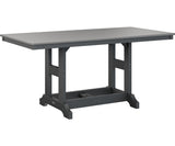 Berlin Gardens Garden Classic 33" x 66" Rectangular Bar Table with Hammered Top
