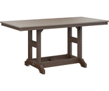 Berlin Gardens Garden Classic 33" x 66" Rectangular Counter Table with Hammered Top