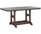 Berlin Gardens Garden Classic 33" x 66" Rectangular Bar Table with Hammered Top