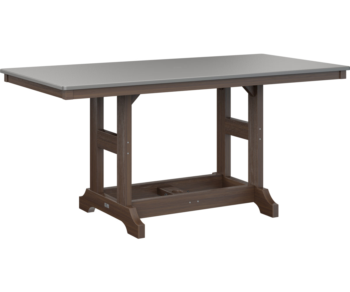 Berlin Gardens Garden Classic 33" x 66" Rectangular Counter Table with Hammered Top