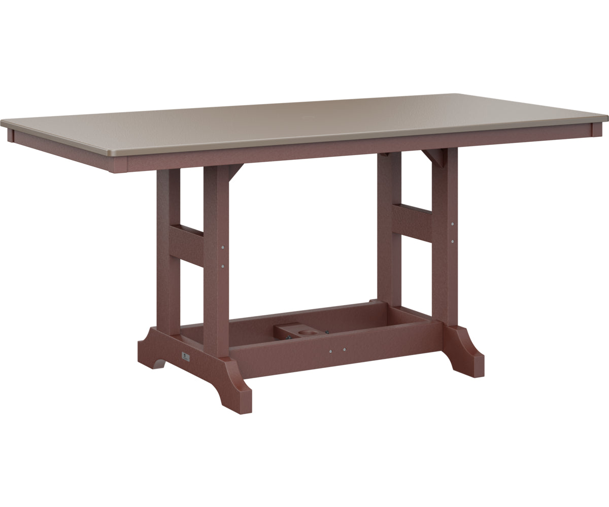 Berlin Gardens Garden Classic 33" x 66" Rectangular Counter Table with Hammered Top