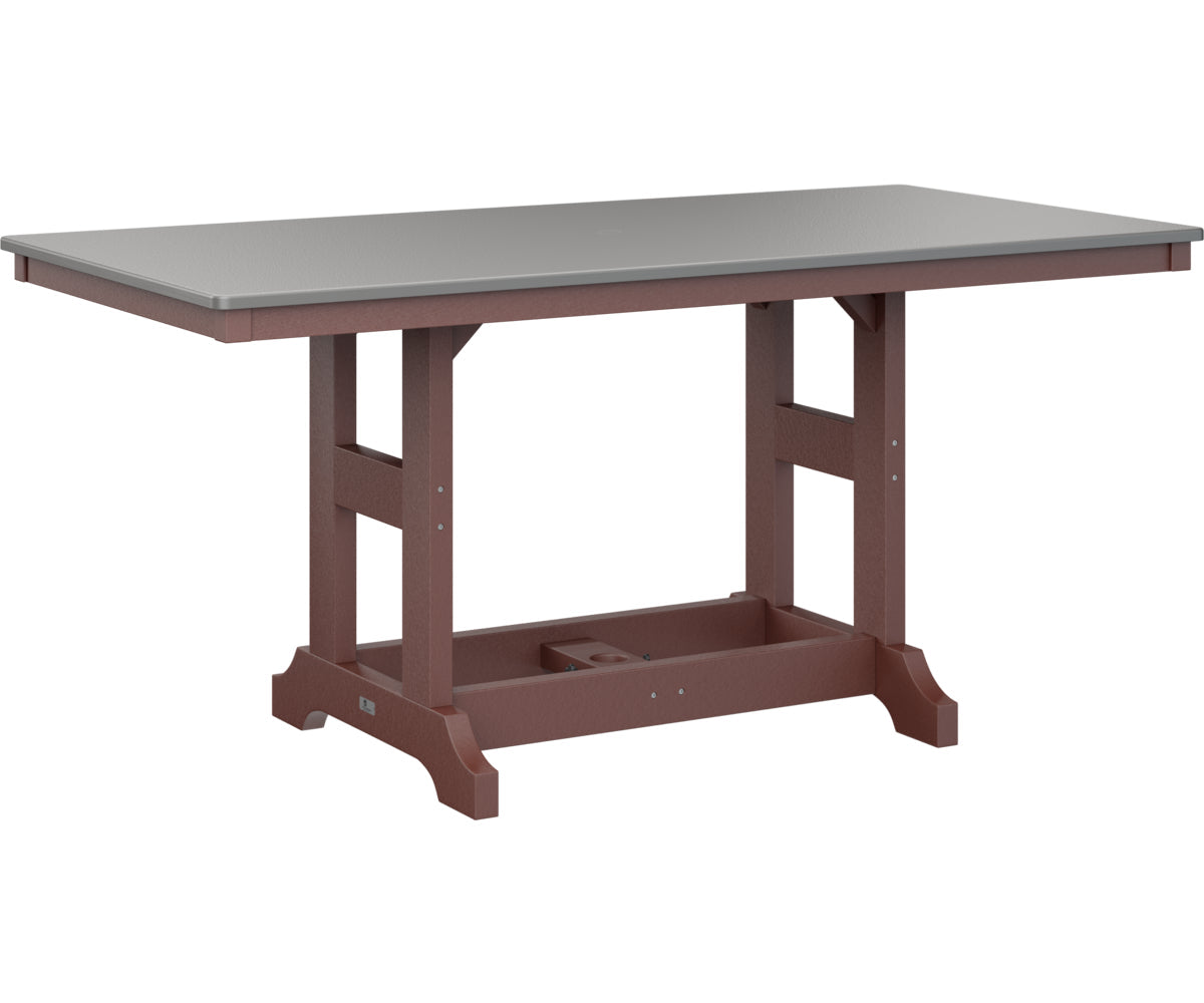 Berlin Gardens Garden Classic 33" x 66" Rectangular Counter Table with Hammered Top