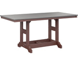 Berlin Gardens Garden Classic 33" x 66" Rectangular Counter Table with Hammered Top