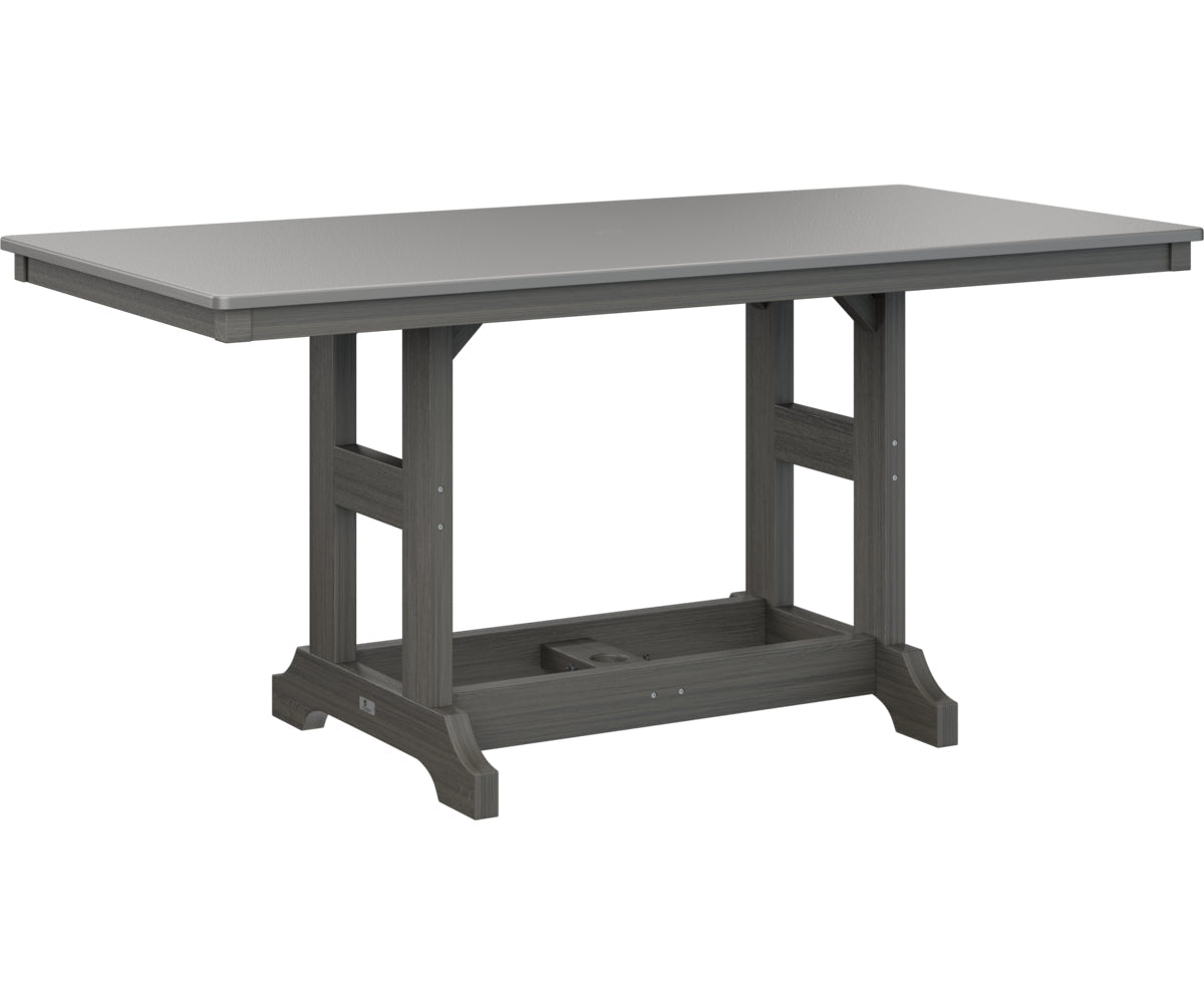 Berlin Gardens Garden Classic 33" x 66" Rectangular Counter Table with Hammered Top