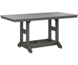 Berlin Gardens Garden Classic 33" x 66" Rectangular Bar Table with Hammered Top